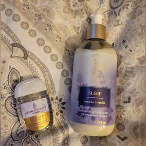 Bath & Body Works AROMATHERAPY SLEEP Body Lotion & Pocketbac LAVENDER + VANILLA